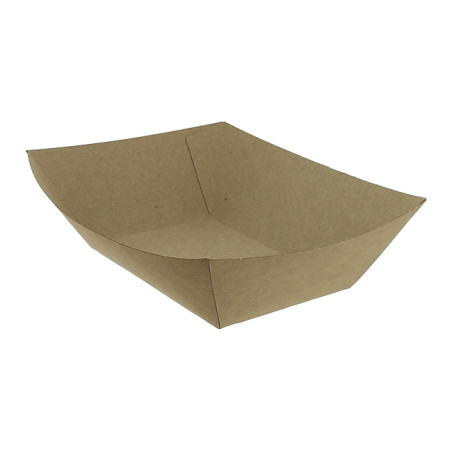 Barquette Carton Kraft-Kraft 12,2x8,0x5,5cm 525ml (25 Utés)