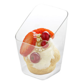 Verrine Dégustation Plastique 4x4x7cm (20 Unités)