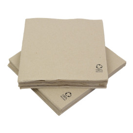 Serviette Papier Kraft 2E Molletonnée 33x33cm (50 Utés)