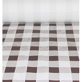 Nappe en papier en Rouleau Carré Marron 1x100m 40g (6 Unités)