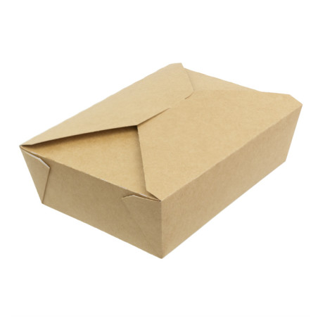 Boîte Américaine Kraft 19,7x14x6,5cm 1800ml (25 Utés)