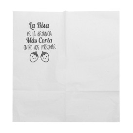 Serviette en Papier SNACK Blanc 17x17cm (14.000 Unités)