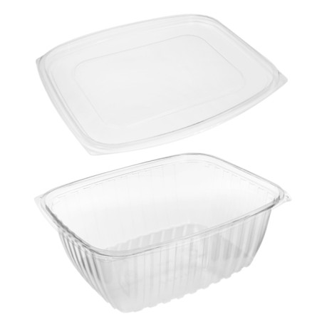 Emballage Compostable PLA avec Couvercle 1890ml (50 Utés)