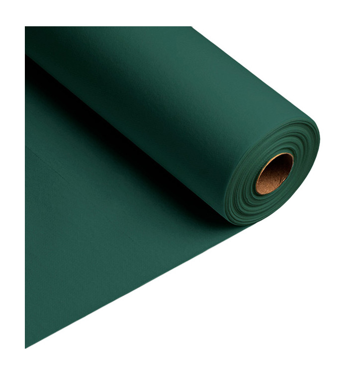 Airlaid tafelloper groen 0,4x48m P30cm (1 stuk)