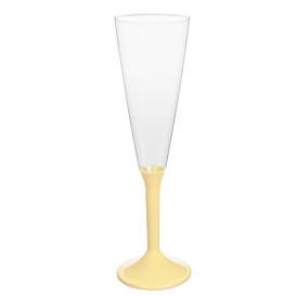 Plastic stam fluitglas Mousserende Wijn crème 160ml 2P (200 stuks)