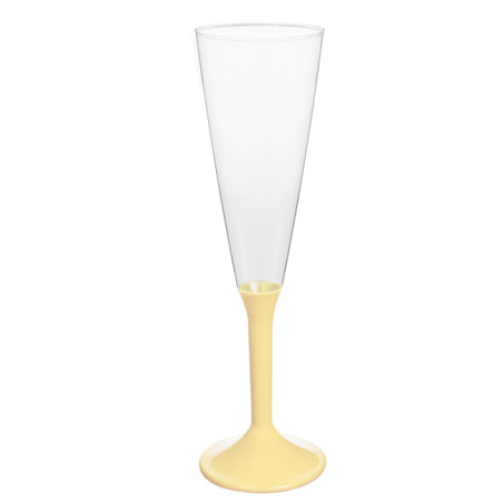 Herbruikbaar Champagneglazen/flutes 160ml PS crème voet (200 stuks)