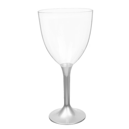 Verre à Vin Réutilisable PS Pied Gris 300ml 2P (20 Utés)