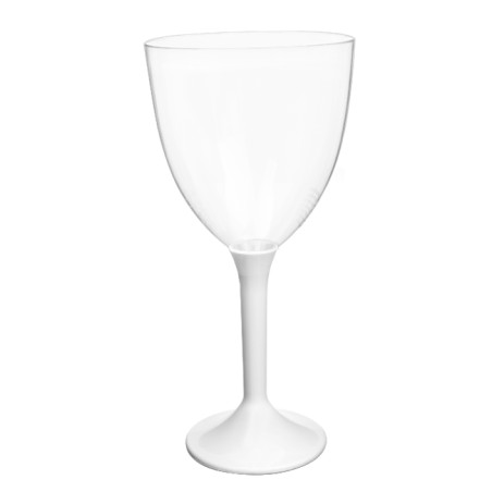 Verre à Vin Réutilisable PS Pied Blanc 300ml 2P (200 Utés)