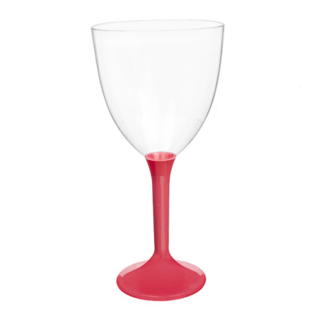 Verre à Vin Réutilisable PS Pied Coral 300ml (20 Utés)