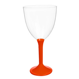 Plastic stamglas wijn rood verwijderbare stam 300ml (200 stuks)