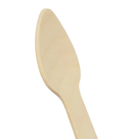 Mini Cuillère en Bois 7,5cm (100 Utés)