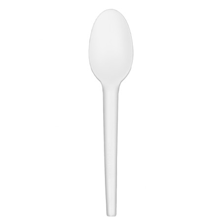 Cuillère Biodégradable Réutilisable CPLA Blanche 16,5cm (1.000 Utés)