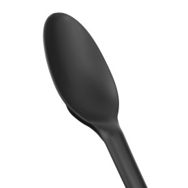 Cuillère Biodégradable CPLA Noir 16,5cm (25 Utés)