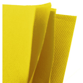 Serviette en Papier Micro Point 20x20cm Jaune (90 Utés)