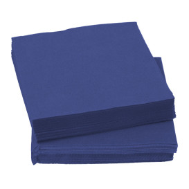 Papieren servet Micropunt blauw 20x20cm 2C (100 stuks) 