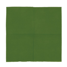 Serviette en Papier Micro Point 20x20cm Vert (100 Utés)