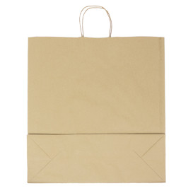 Sac en papier Hawanna avec Anses KRAFT 100g/m² 46+16x49cm (50 Utés)