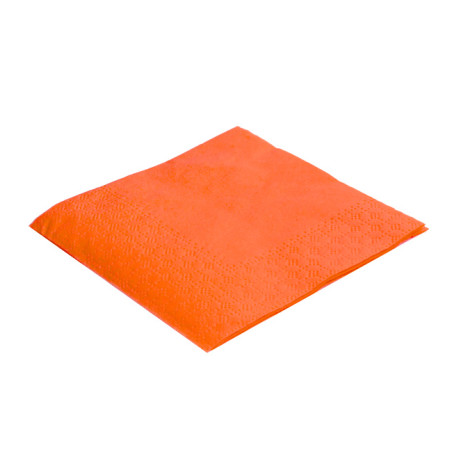 Papieren servet oranje 20x20cm (6.000 stuks)