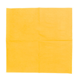 Serviette Papier à Cocktail  20x20 Jaune (100 Utés)