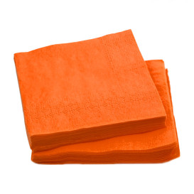 Papieren servet oranje 20x20cm (6.000 stuks)