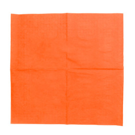 Serviette Papier à Cocktail 20x20 Orange (100 Unités)