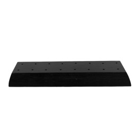 Support en Bambou Noir pour Piques 20x6x2cm (12 Utés)