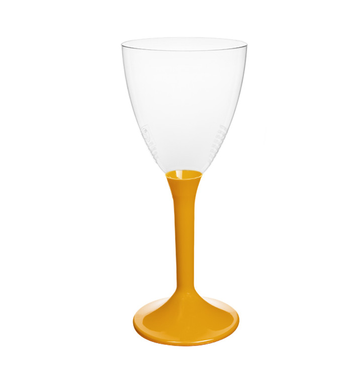 Verre Plastique Vin Pied Mangue 180ml 2P (200 Utés)