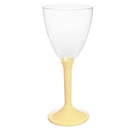 Verre à Vin Réutilisable PS Pied Crème 180ml 2pcs (20 Utés)