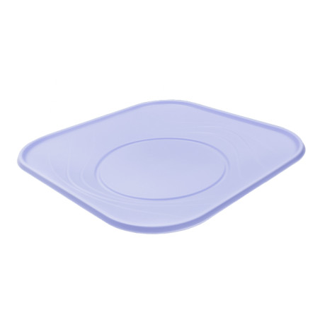 Assiette Réutilisable Economique PP "X-Table" Violet 23x23cm (120 Utés)