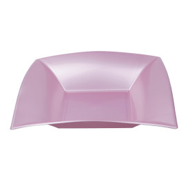 Assiette Plastique Réutilisable Creuse Violet Pearl PP 180mm (25 Utés)