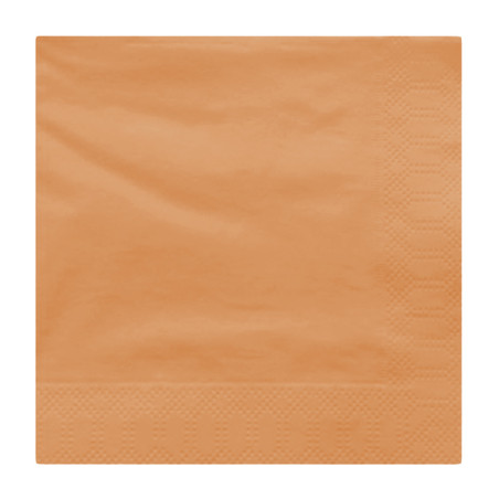 Serviette en Papier Ouate 30X30cm Saumon (100 Utés)