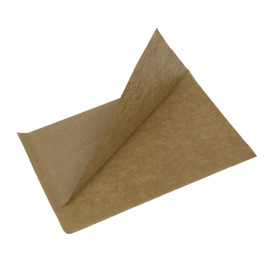 Papieren zak Vetvrij open 20x13/10cm Naturel (100 stuks)