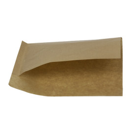 Sachet Ouverture Latérale Hot Dog 20x13/10cm Naturel (100 Unités)