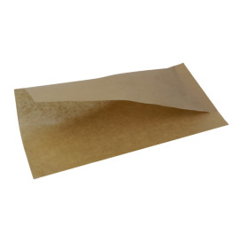 Papieren deli wrap Vetvrij Naturel 25x13/10cm (4000 stuks)