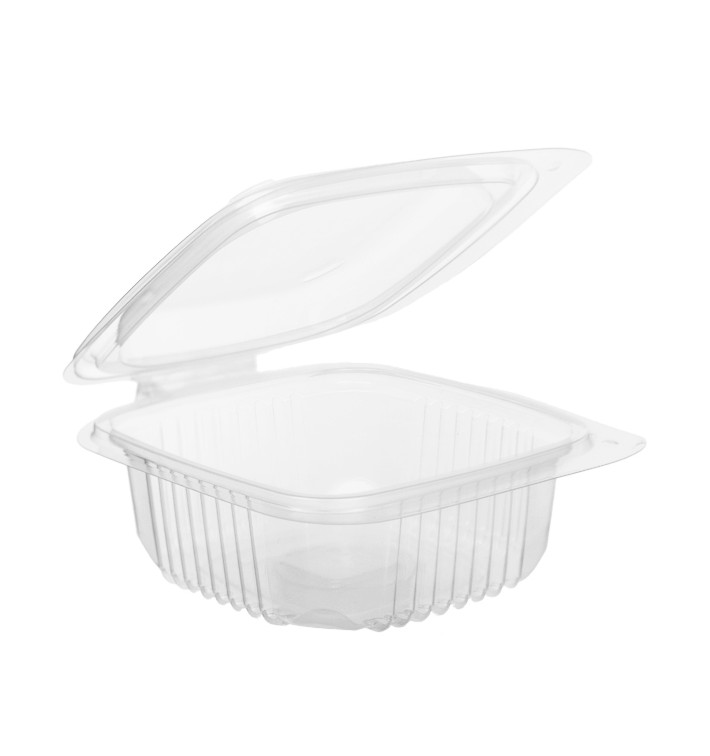 Boîte avec charnière PP Transparent 250ml 123x114mm (50 Utés)