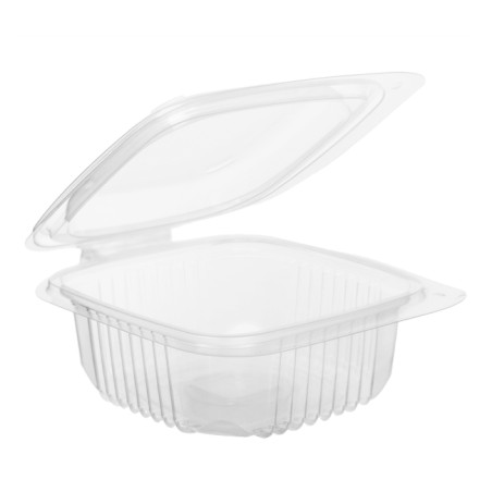 Boîte avec charnière PP Transparent 250ml 123x114mm (50 Utés)