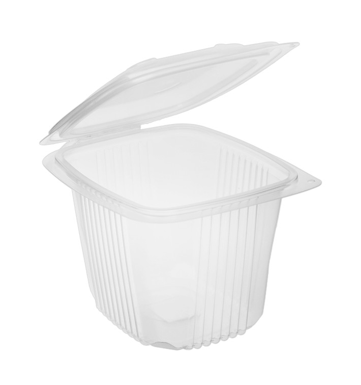 Plastic Container Microwave PP transparant 750ml 14,2x12,3cm (50 stuks) 