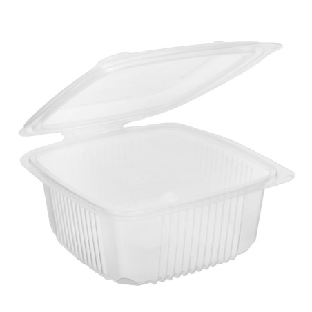Plastic Container Microwave PP transparant 830ml 15,8x15,5cm (50 stuks) 