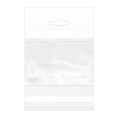 Sac en PP BO Avec Fermeture Adhésive et Trou Européen 8x12cm G160 (100 Utés)