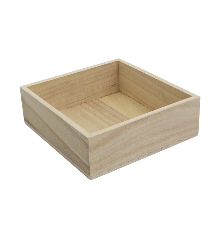 Caisse Présentation en Bois 16x15x5cm (24 Utés)