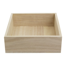 Caisse Présentation en Bois 16x15x5cm (24 Utés)