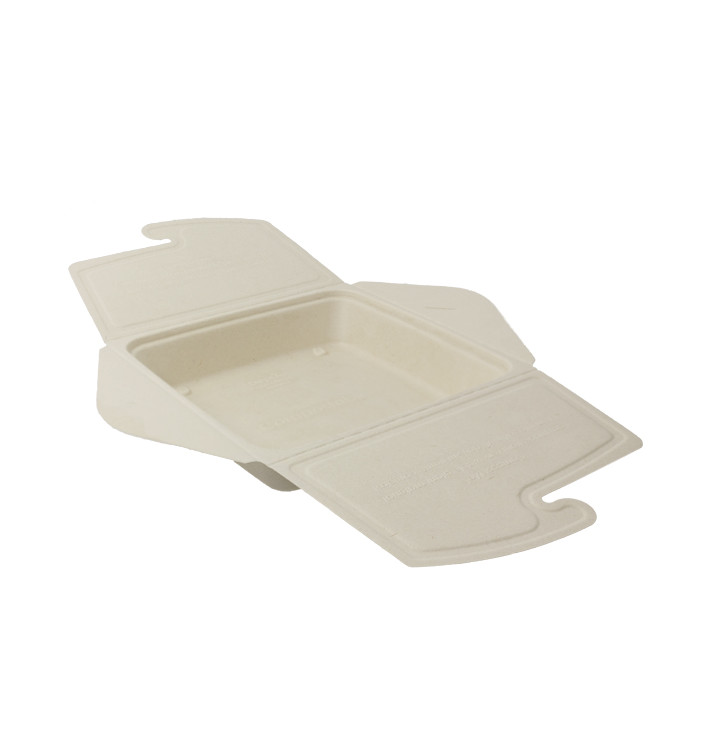 Pakket Suikerriet Box to Go 21x21x4cm 1350ml (50 stuks)