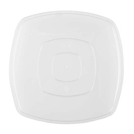 Assiette Plastique Réutilisable Plate Transp.  PS 230mm (300 Utés)