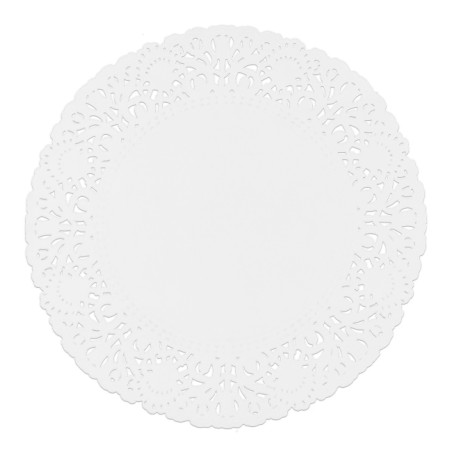 Dentelle en papier blanc Ø18cm (250 Unités)