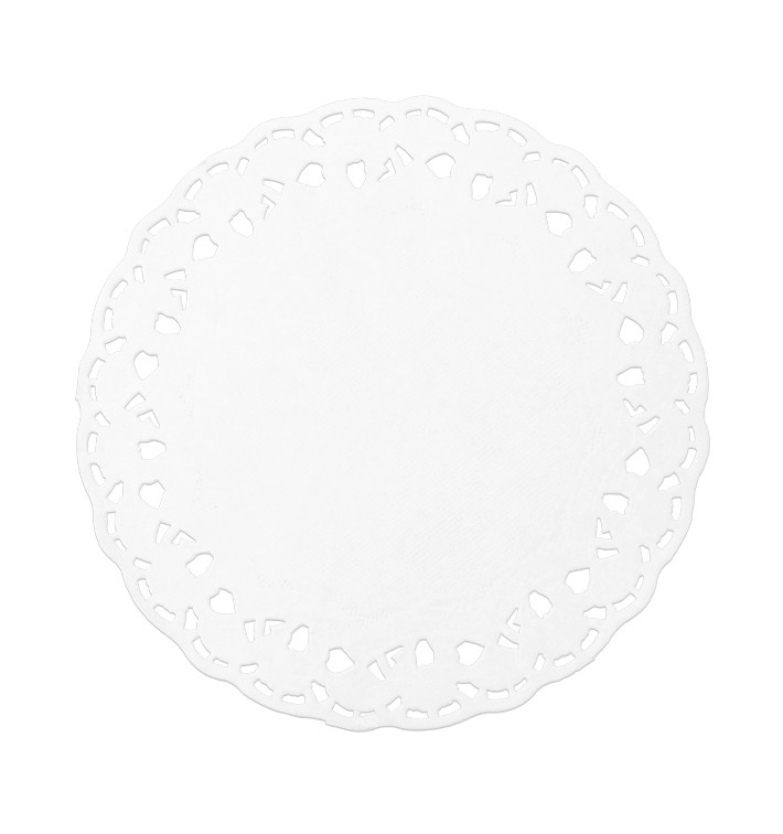 Dentelle en papier blanc Ø100mm (250 Unités)