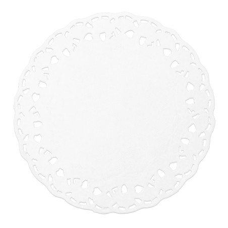 Dentelle en papier blanc Ø10cm (250 Unités)