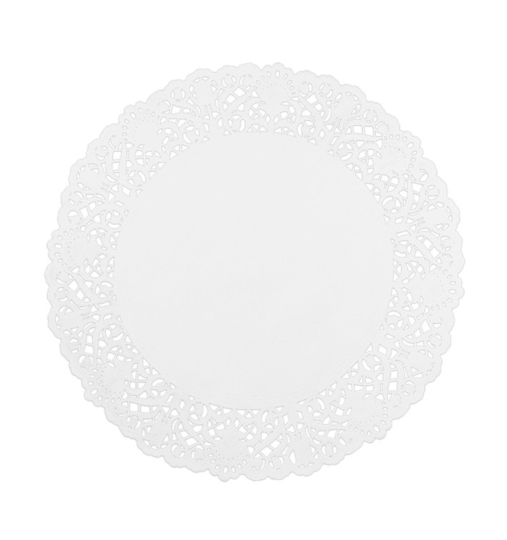 Dentelle en papier blanc Ø320mm (250 Unités)