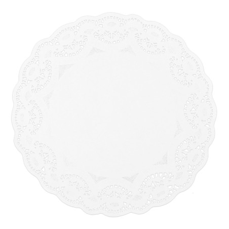 Dentelle en papier blanc Ø34cm (250 Unités)