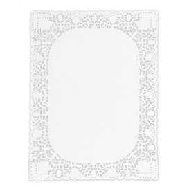 Dentelle en papier Rectangulaire Blanc 30x40cm (250 Utés)