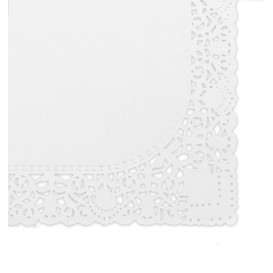 Dentelle en papier Rectangulaire Blanc 30x40cm (250 Utés)